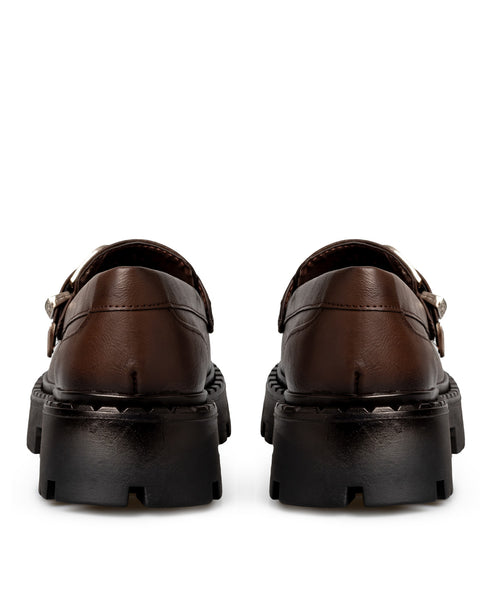 Mocasín Café Chunky Hebilla 423